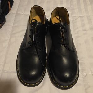 Dr. Martens Black and Yellow Oxfords